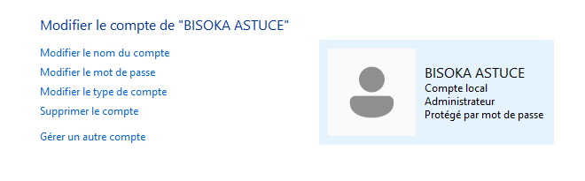 Modifier le mot de passe